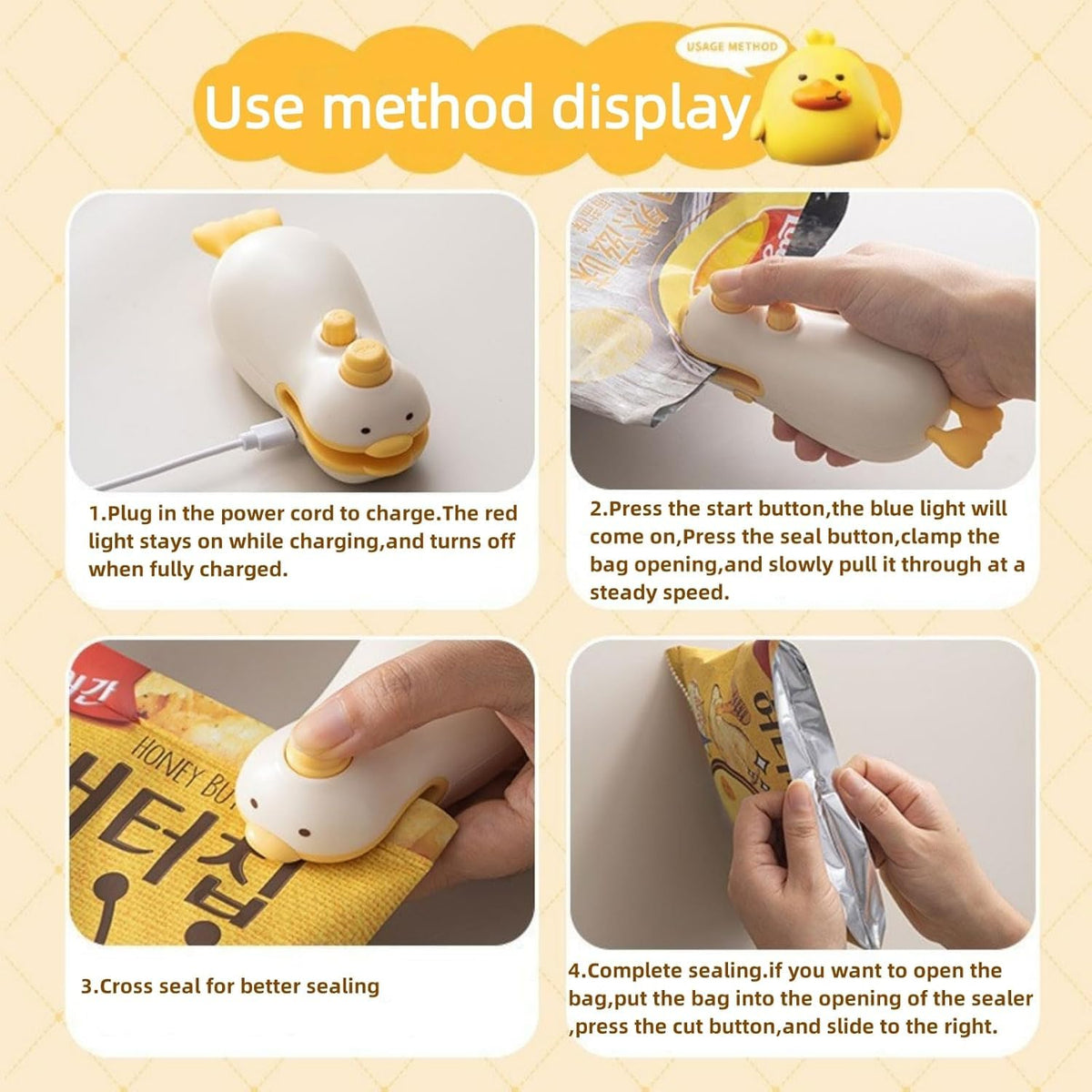 Portable Food Bag Sealer & Cutter